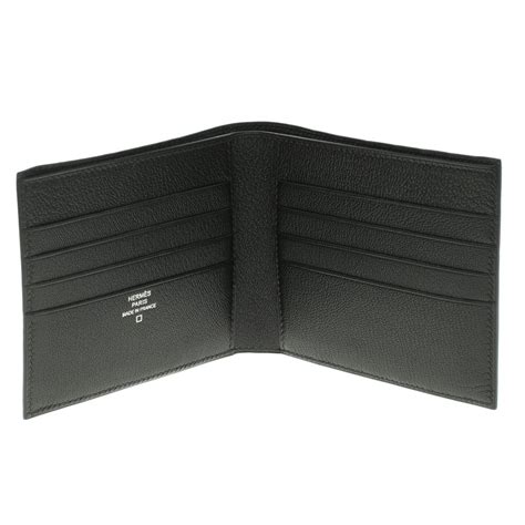 hermes leather wallet mens|Hermes bifold wallet.